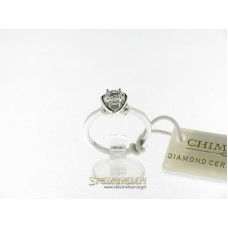 Chimento anello solitario oro bianco e diamante ct.0,40 Sim Ref. 82438005 